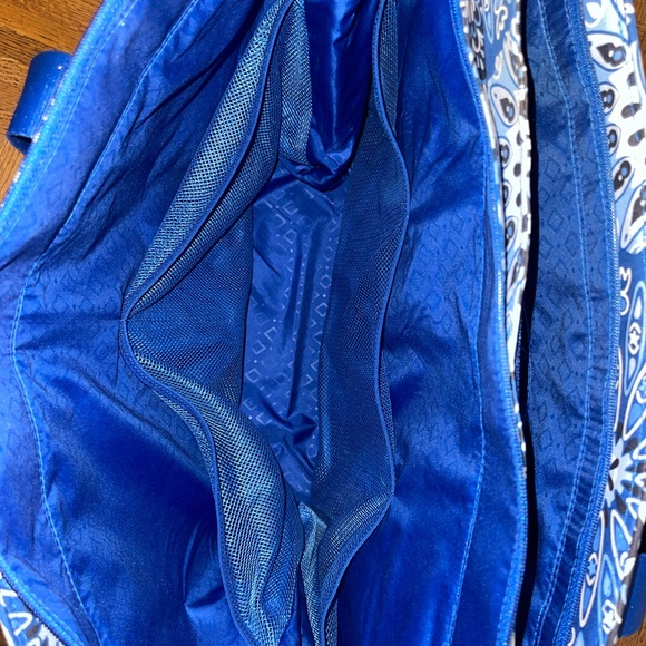Vera Bradley Blue Star Medallion Dual Compartment Travel Insulated Tote Bag NWT - Picture 4 of 8